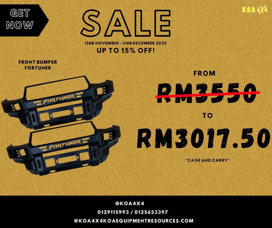 Built Tough With Koa4x4 : Front Bumper Fortuner