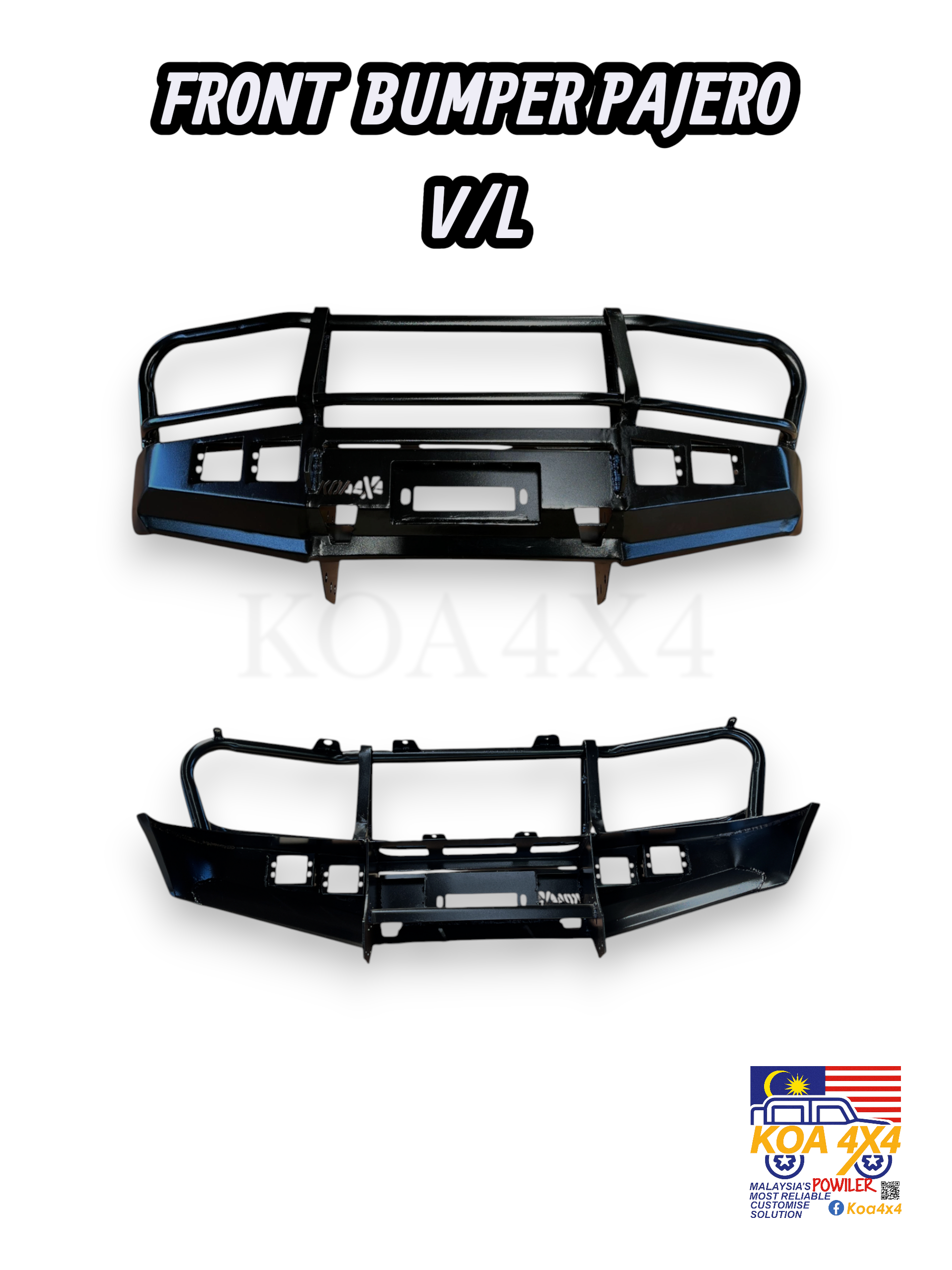 FRONT BUMPER PAJERO V/L
