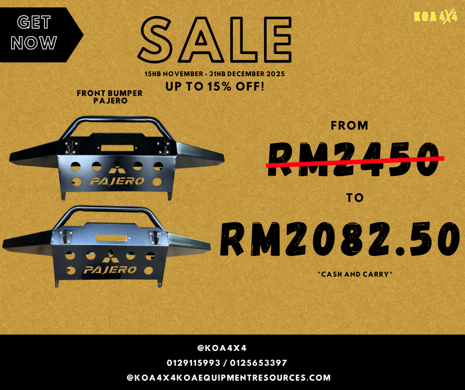 Built Tough With Koa4x4 : FRONT BUMPER PAJERO