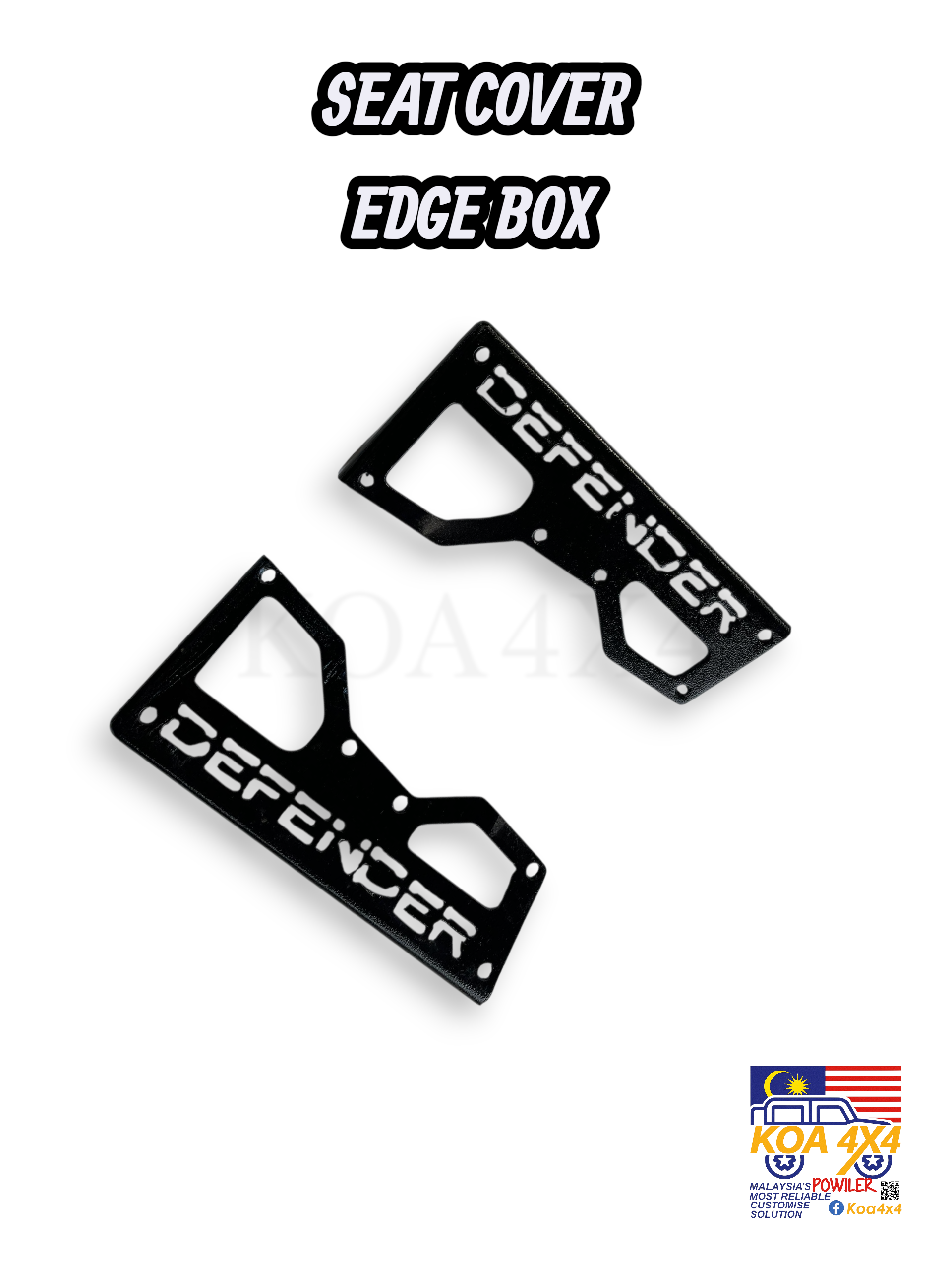 SEAT COVER EDGE BOX DEFENDER ( MILD STEEL)