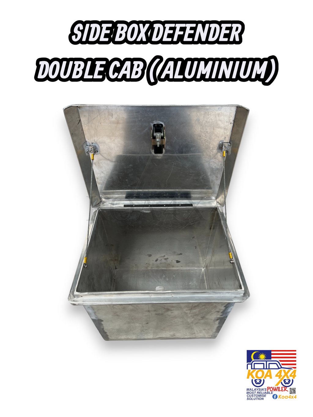 SIDE BOX DEFENDER DOUBLE CAP (ALUMINIUM)