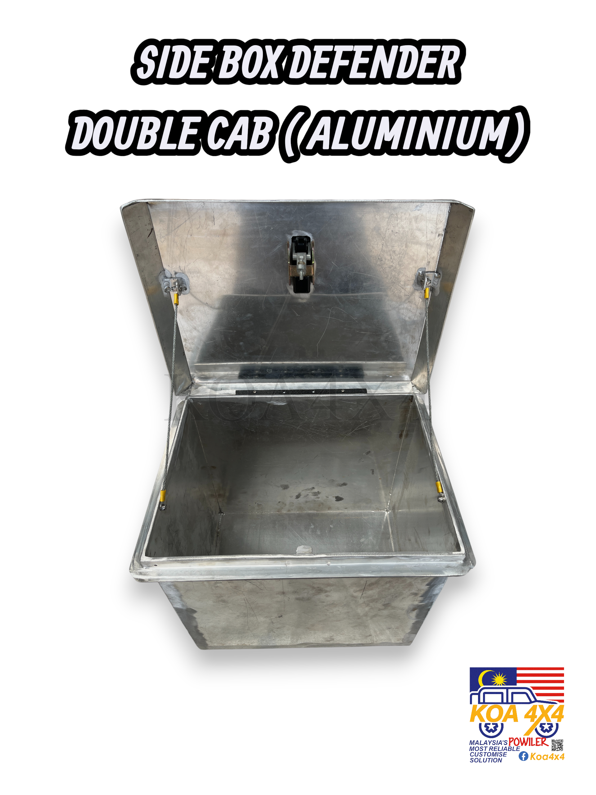 SIDE BOX DEFENDER DOUBLE CAP (ALUMINIUM)