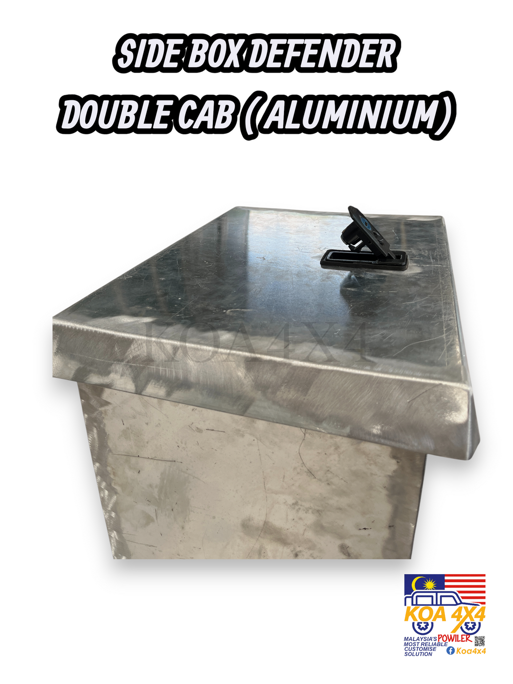 SIDE BOX DEFENDER DOUBLE CAP (ALUMINIUM)