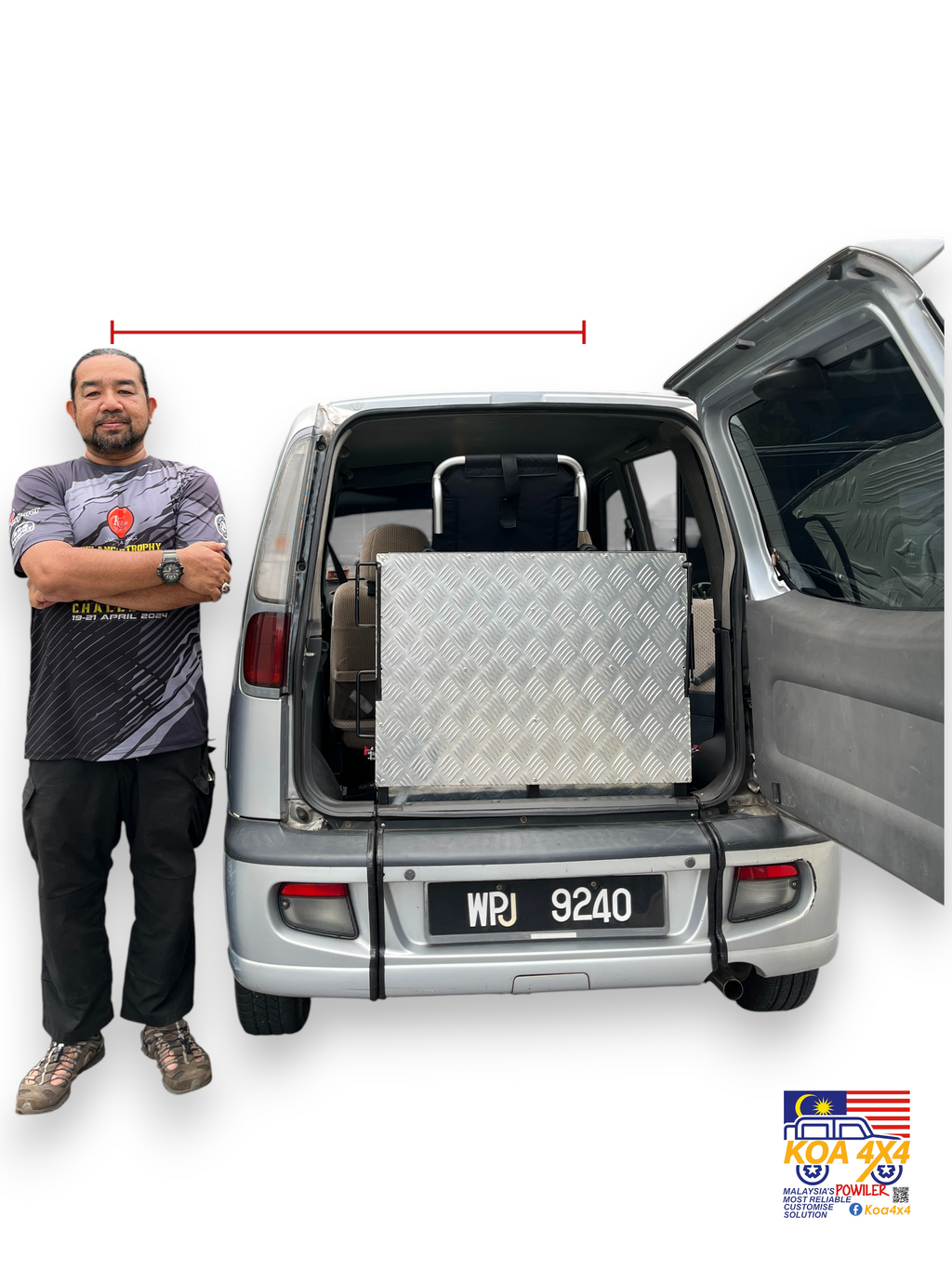 WHEELCHAIR RAMP DRIVE IN FOR KENARI (FREE WHEELCHAIR)